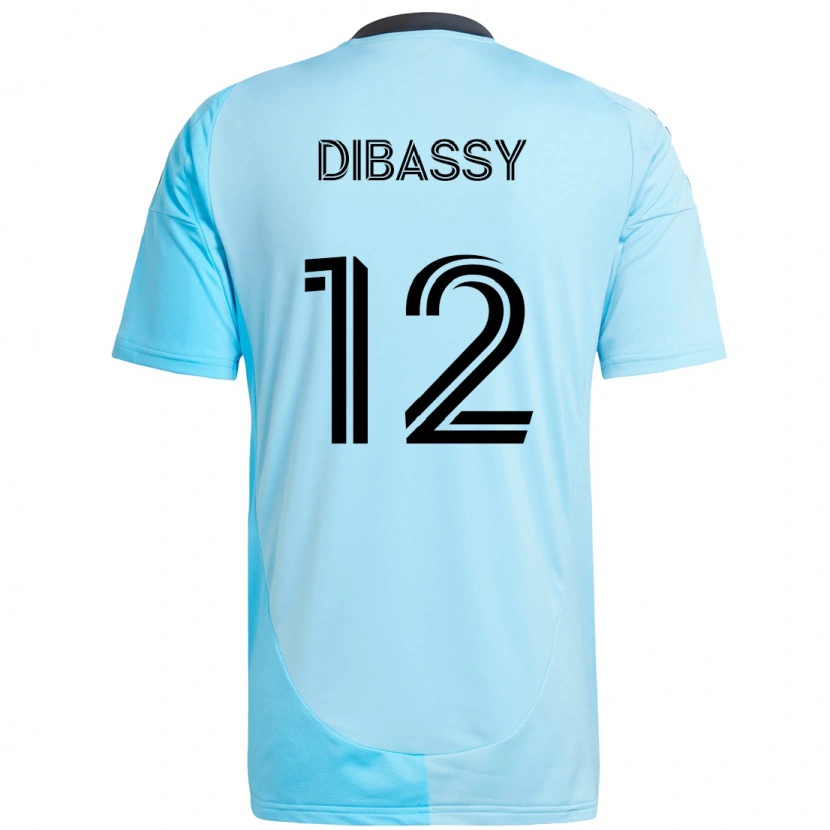 Danxen Niño Camiseta Bakaye Dibassy #12 Negro Azul 2ª Equipación 2025/26 La Camisa