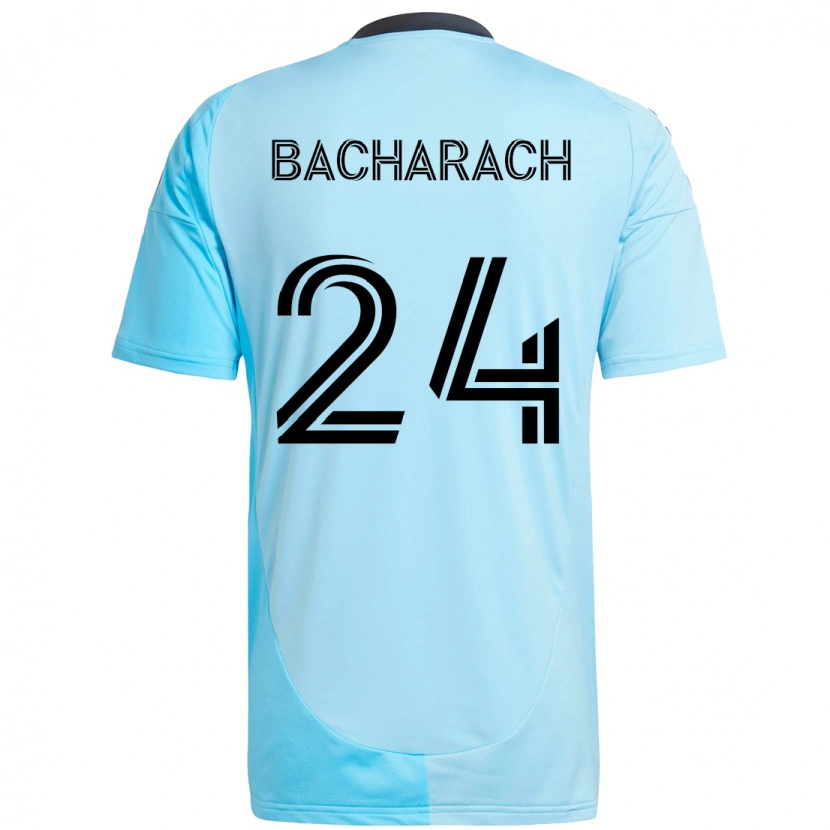 Danxen Niño Camiseta Hugo Bacharach #24 Negro Azul 2ª Equipación 2025/26 La Camisa