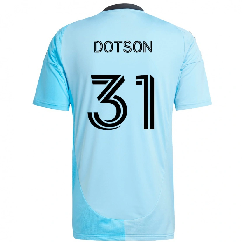 Danxen Niño Camiseta Hassani Dotson #31 Negro Azul 2ª Equipación 2025/26 La Camisa
