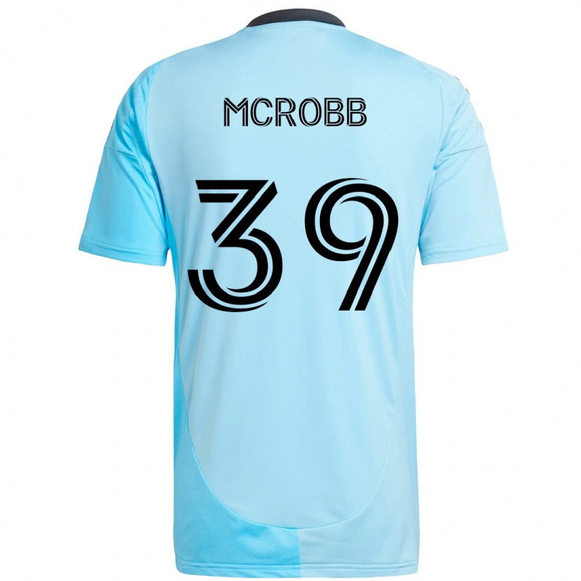 Danxen Niño Camiseta Finn Mcrobb #39 Negro Azul 2ª Equipación 2025/26 La Camisa