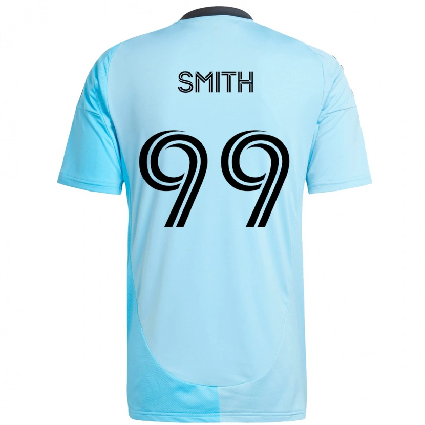 Danxen Niño Camiseta Jordan Adebayo-Smith #99 Negro Azul 2ª Equipación 2025/26 La Camisa