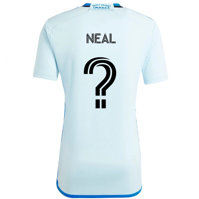 Danxen Niño Camiseta Jalen Neal #0 Azul Celeste Azul Oscuro 2ª Equipación 2025/26 La Camisa