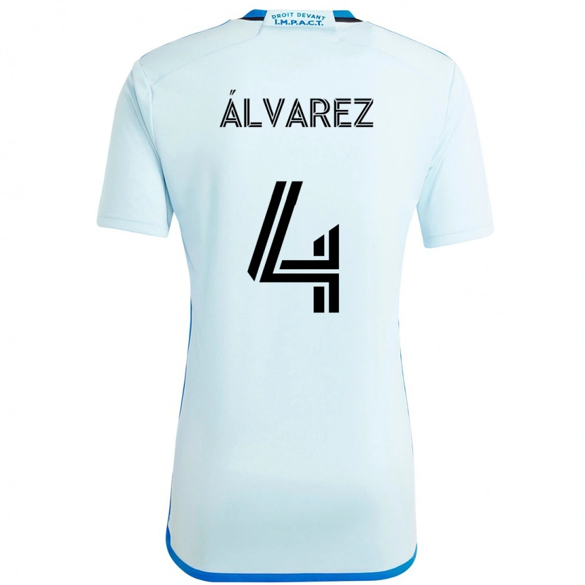 Danxen Niño Camiseta Fernando Álvarez #4 Azul Celeste Azul Oscuro 2ª Equipación 2025/26 La Camisa
