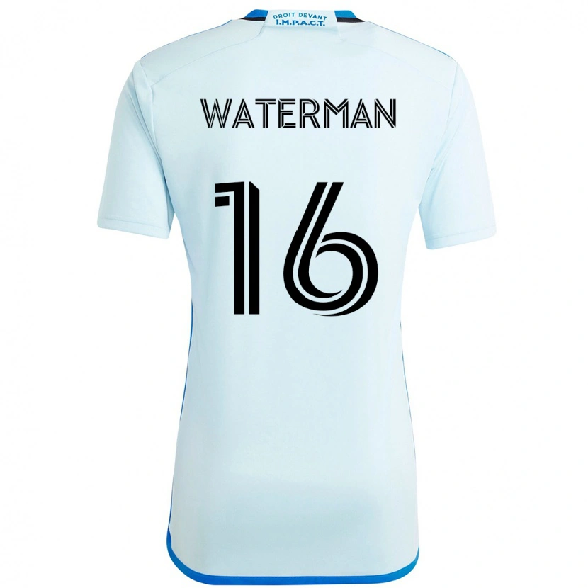 Danxen Niño Camiseta Joel Waterman #16 Azul Celeste Azul Oscuro 2ª Equipación 2025/26 La Camisa