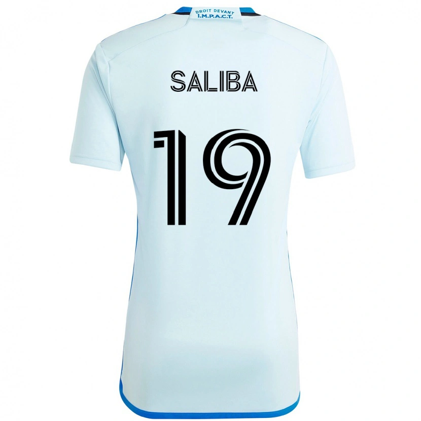 Danxen Niño Camiseta Nathan-Dylan Saliba #19 Azul Celeste Azul Oscuro 2ª Equipación 2025/26 La Camisa