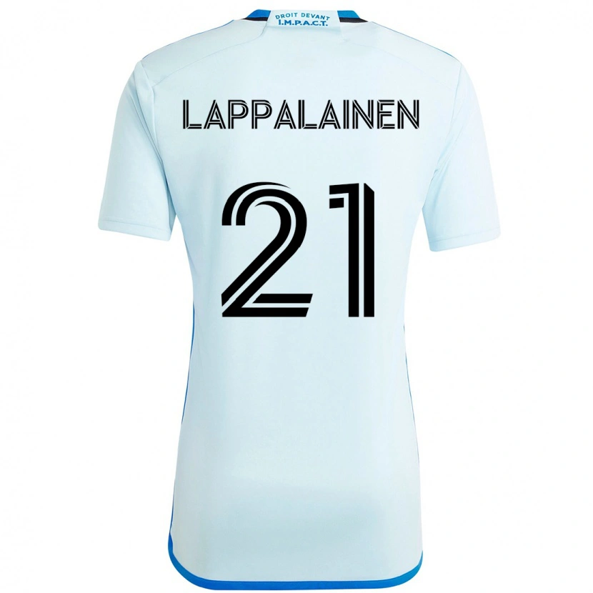 Danxen Niño Camiseta Lassi Lappalainen #21 Azul Celeste Azul Oscuro 2ª Equipación 2025/26 La Camisa