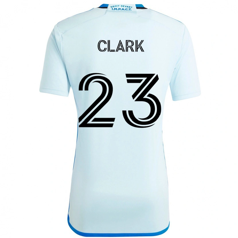 Danxen Niño Camiseta Caden Clark #23 Azul Celeste Azul Oscuro 2ª Equipación 2025/26 La Camisa