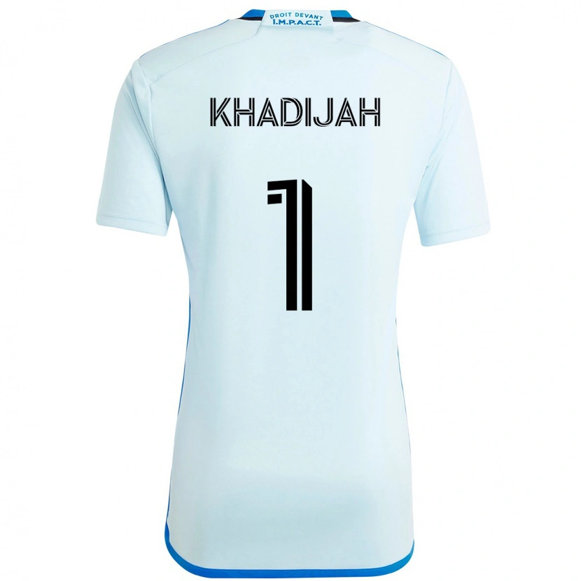 Danxen Niño Camiseta Cissé Khadijah #1 Azul Celeste Azul Oscuro 2ª Equipación 2025/26 La Camisa