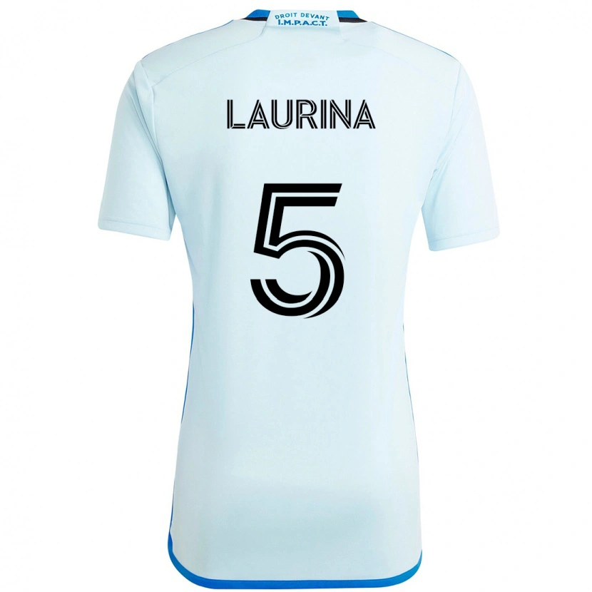 Danxen Niño Camiseta Bilombo Laurina #5 Azul Celeste Azul Oscuro 2ª Equipación 2025/26 La Camisa