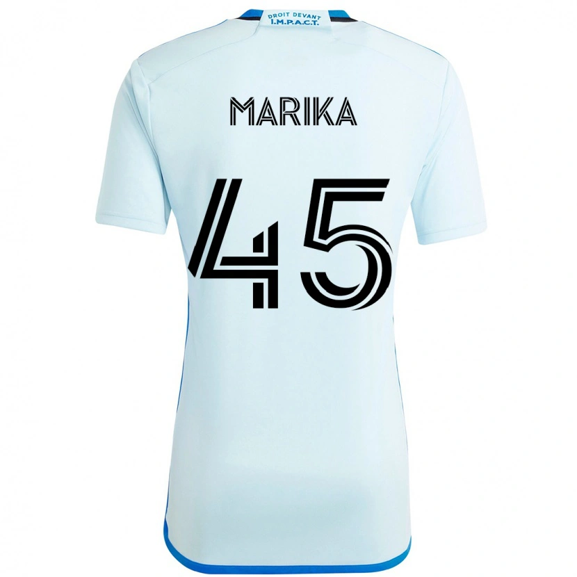 Danxen Niño Camiseta Cregheur Marika #45 Azul Celeste Azul Oscuro 2ª Equipación 2025/26 La Camisa