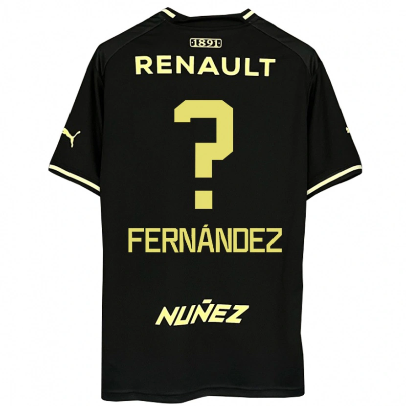 Danxen Niño Camiseta Faustino Fernández #0 Amarillo Negro 2ª Equipación 2025/26 La Camisa