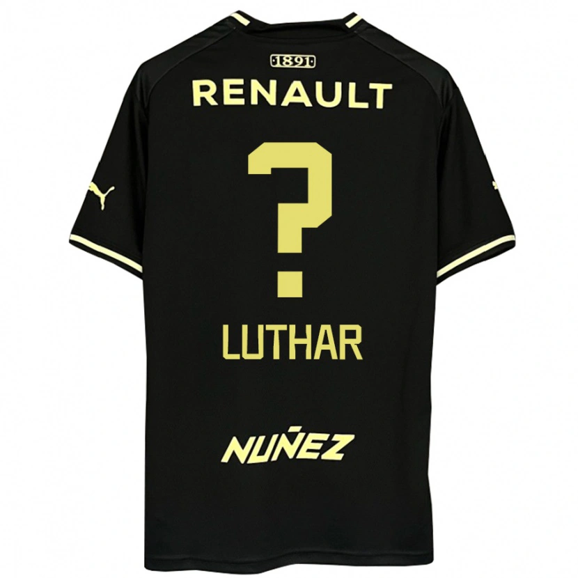 Danxen Niño Camiseta Thiago Luthar #0 Amarillo Negro 2ª Equipación 2025/26 La Camisa