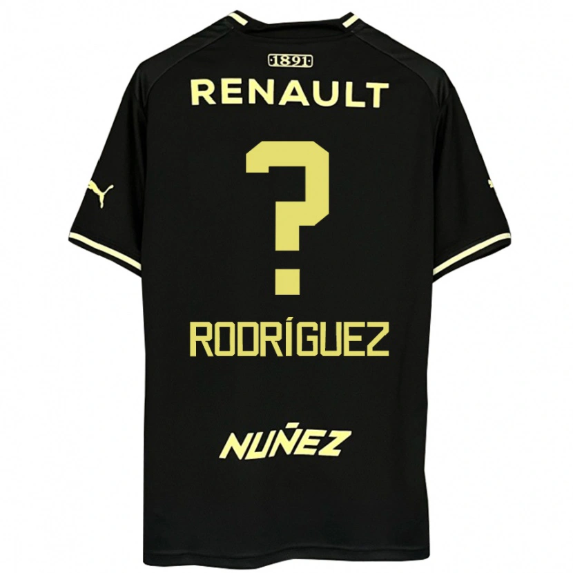 Danxen Niño Camiseta Juan Rodríguez #0 Amarillo Negro 2ª Equipación 2025/26 La Camisa
