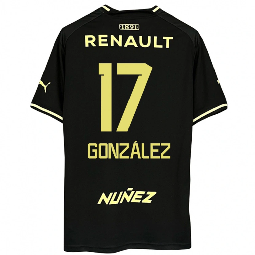 Danxen Niño Camiseta Luciano González #17 Amarillo Negro 2ª Equipación 2025/26 La Camisa