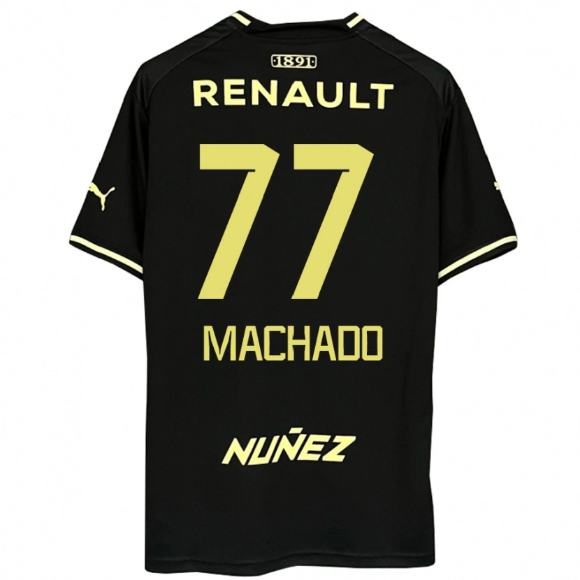 Danxen Niño Camiseta Alexander Machado #77 Amarillo Negro 2ª Equipación 2025/26 La Camisa
