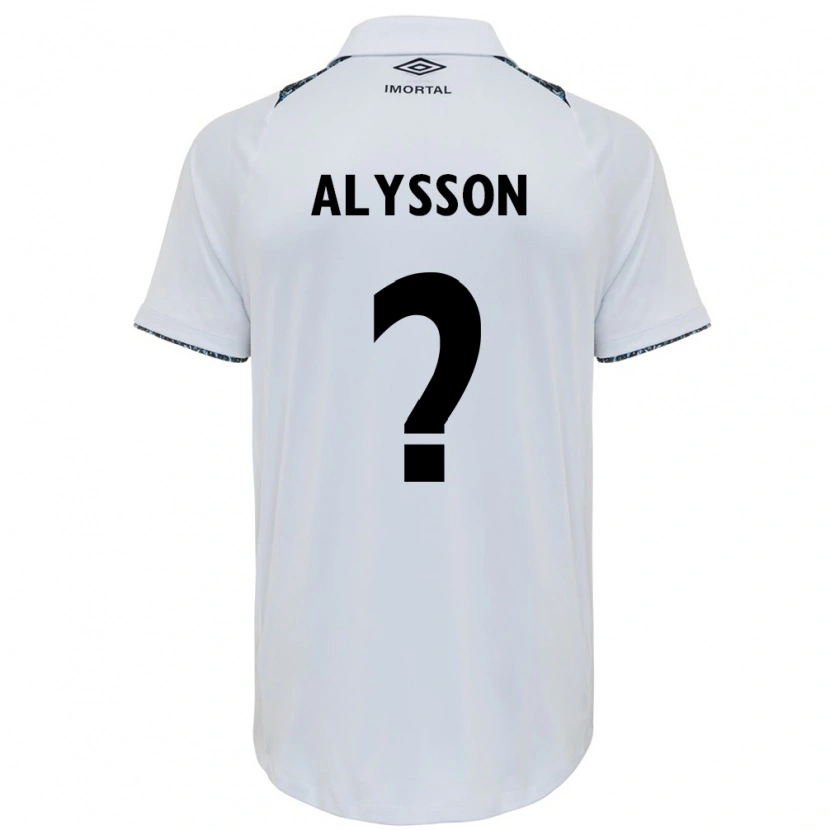 Danxen Niño Camiseta Alysson #0 Blanco Azul 2ª Equipación 2025/26 La Camisa
