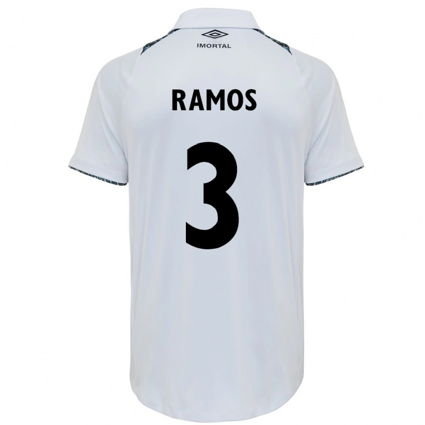 Danxen Niño Camiseta João Ramos #3 Azul Negro Blanco 2ª Equipación 2025/26 La Camisa