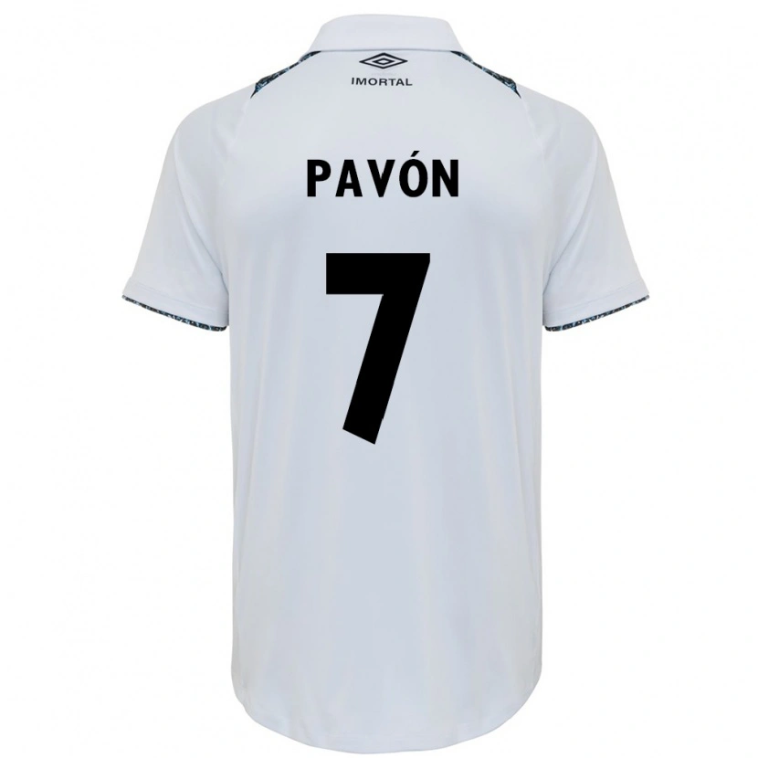 Danxen Niño Camiseta Cristian Pavón #7 Azul Negro Blanco 2ª Equipación 2025/26 La Camisa