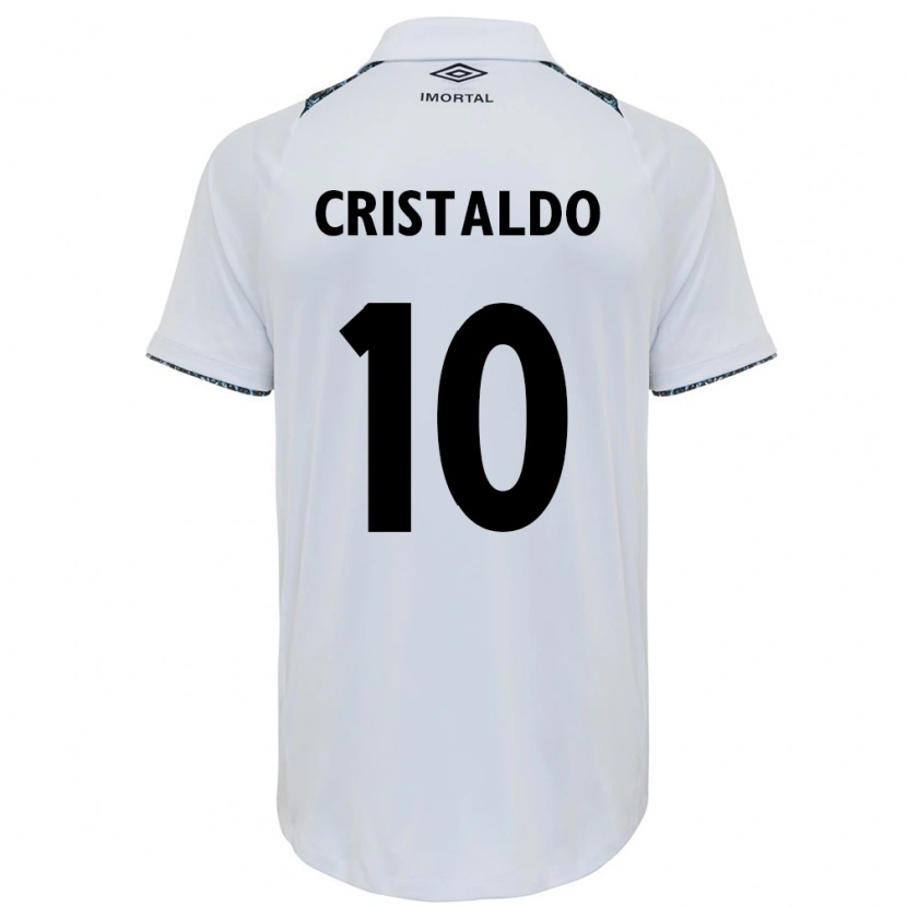 Danxen Niño Camiseta Franco Cristaldo #10 Azul Negro Blanco 2ª Equipación 2025/26 La Camisa