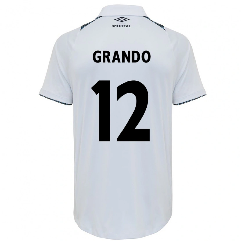 Danxen Niño Camiseta Gabriel Grando #12 Azul Negro Blanco 2ª Equipación 2025/26 La Camisa