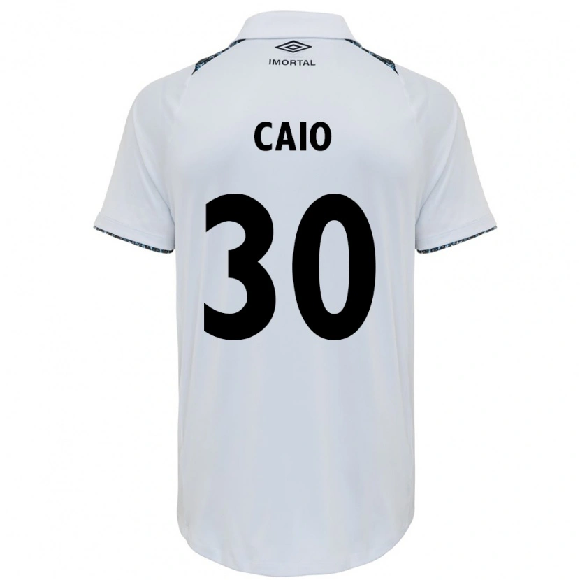 Danxen Niño Camiseta Rodrigo Caio #30 Azul Negro Blanco 2ª Equipación 2025/26 La Camisa