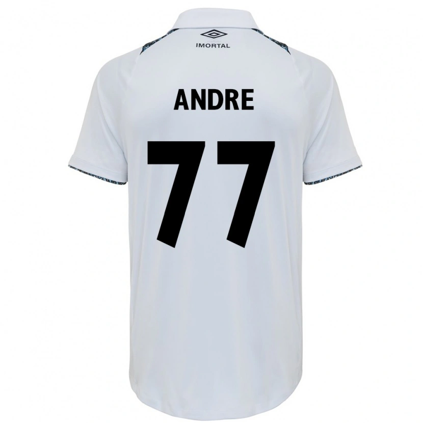 Danxen Niño Camiseta André Henrique #77 Azul Negro Blanco 2ª Equipación 2025/26 La Camisa
