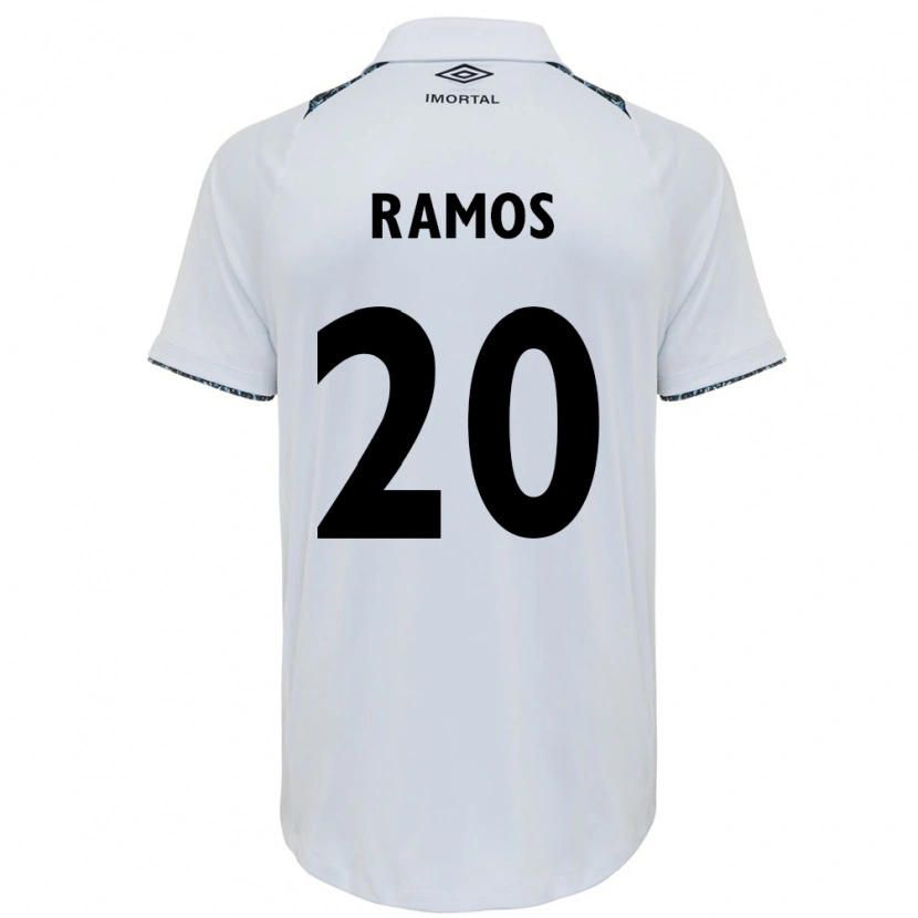 Danxen Niño Camiseta Mónica Ramos #20 Blanco Azul 2ª Equipación 2025/26 La Camisa