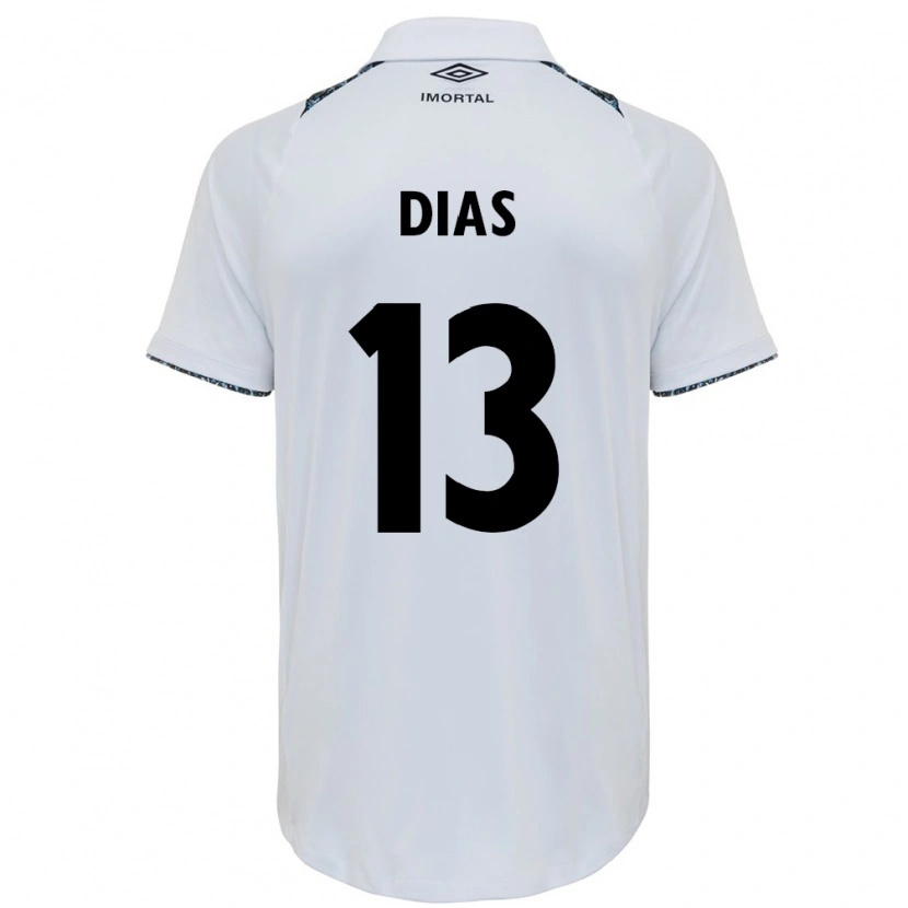 Danxen Niño Camiseta Viviane Aparecida Dias #13 Blanco Azul 2ª Equipación 2025/26 La Camisa