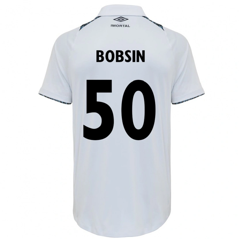 Danxen Niño Camiseta Victor Bobsin #50 Blanco Azul 2ª Equipación 2025/26 La Camisa