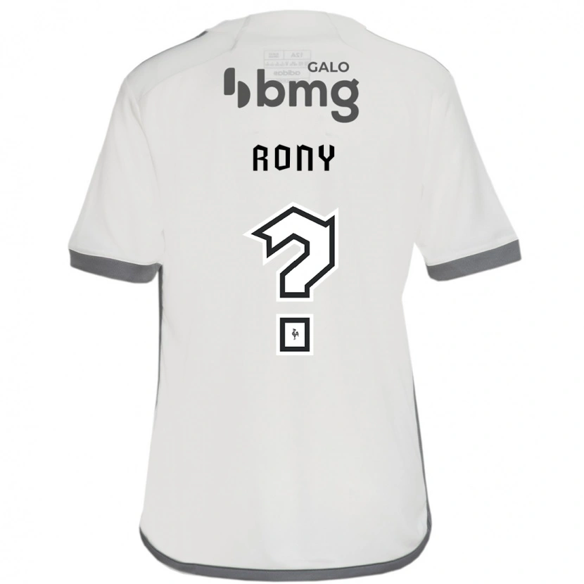 Danxen Niño Camiseta Rony #0 Blanco Negro 2ª Equipación 2025/26 La Camisa
