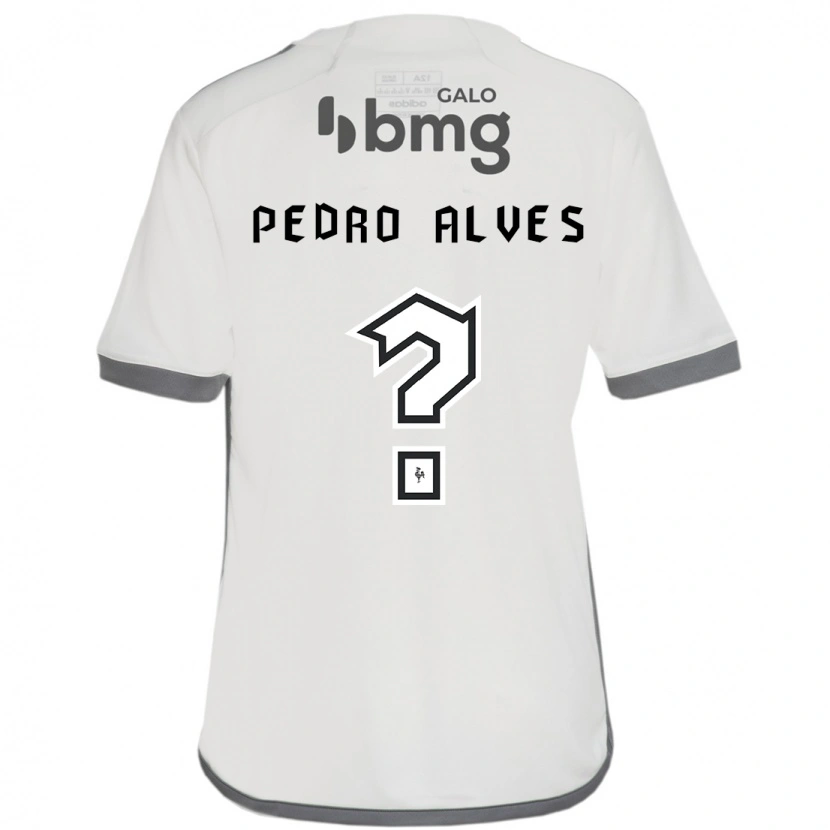 Danxen Niño Camiseta Pedro Alves #0 Blanco Negro 2ª Equipación 2025/26 La Camisa