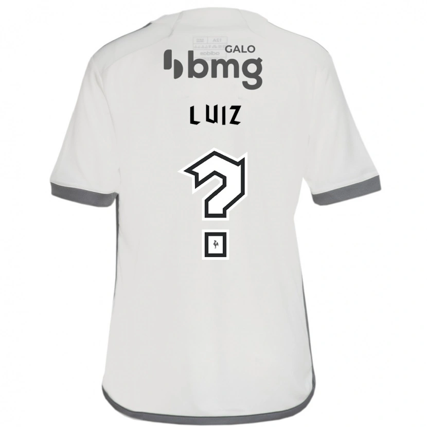 Danxen Niño Camiseta Estevan Luiz #0 Blanco Negro 2ª Equipación 2025/26 La Camisa