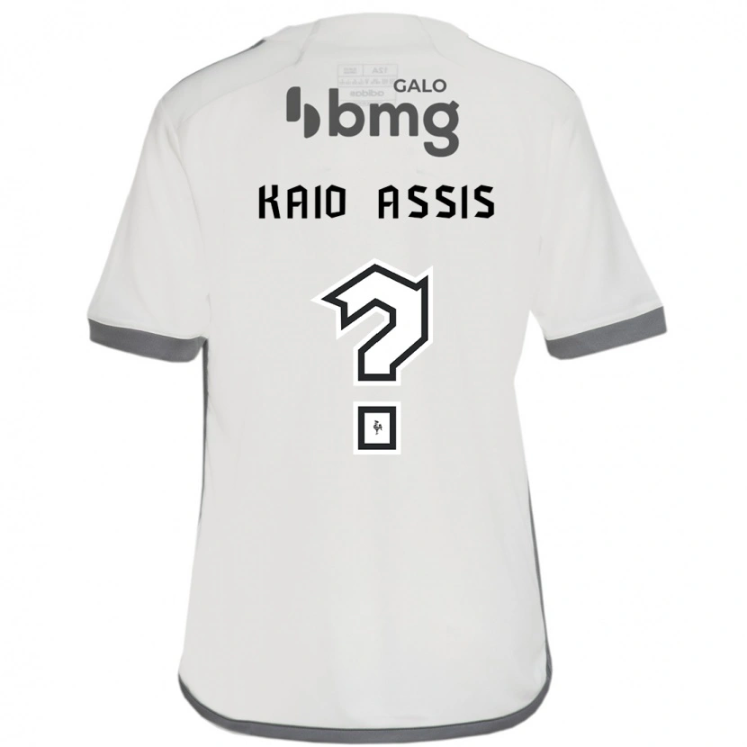 Danxen Niño Camiseta Kaio Assis #0 Blanco Negro 2ª Equipación 2025/26 La Camisa