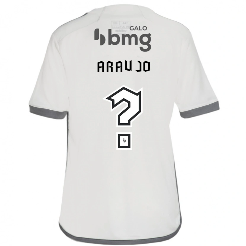 Danxen Niño Camiseta Matheus Araújo #0 Blanco Negro 2ª Equipación 2025/26 La Camisa