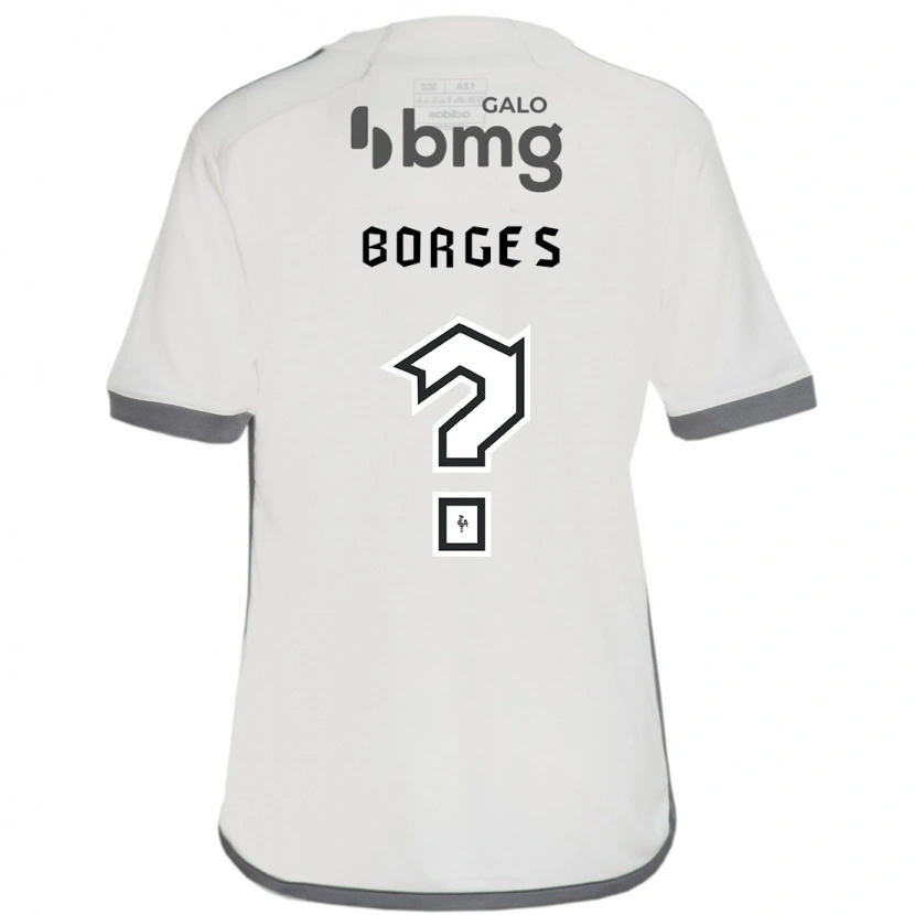 Danxen Niño Camiseta Leo Borges #0 Blanco Negro 2ª Equipación 2025/26 La Camisa