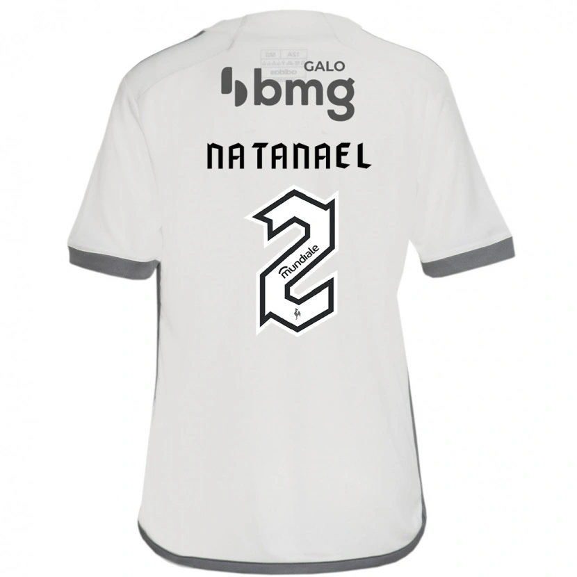 Danxen Niño Camiseta Natanael #2 Blanco Negro 2ª Equipación 2025/26 La Camisa