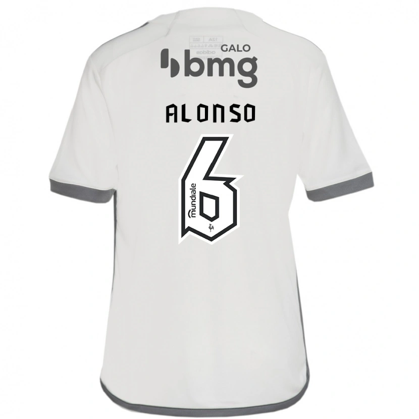 Danxen Niño Camiseta Júnior Alonso #6 Blanquecino 2ª Equipación 2025/26 La Camisa
