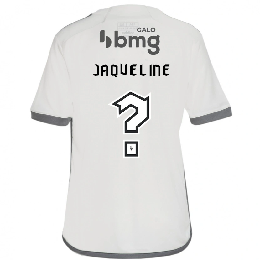 Danxen Niño Camiseta Jaqueline #0 Blanco Negro 2ª Equipación 2025/26 La Camisa