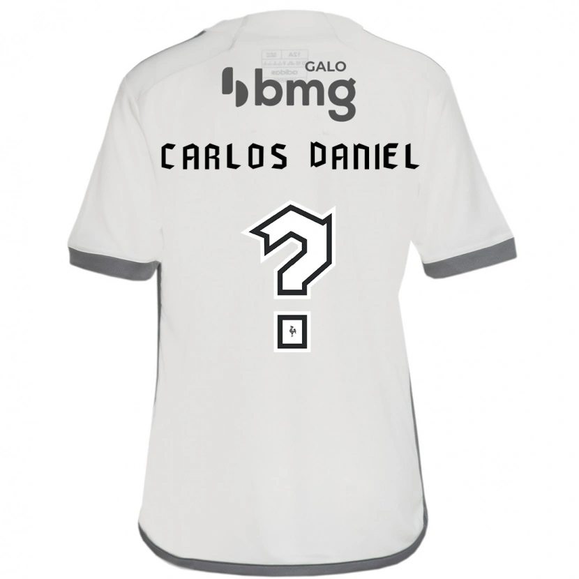 Danxen Niño Camiseta Carlos Daniel #0 Blanco Negro 2ª Equipación 2025/26 La Camisa