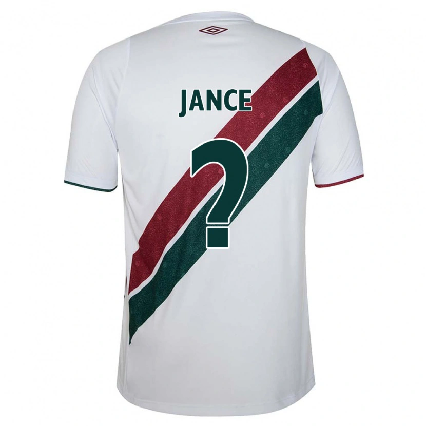 Danxen Niño Camiseta Léo Jance #0 Verde Granate Blanco 2ª Equipación 2025/26 La Camisa