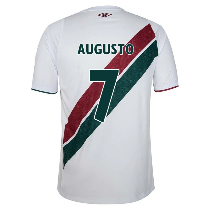 Danxen Niño Camiseta Renato Augusto #7 Verde Granate Blanco 2ª Equipación 2025/26 La Camisa