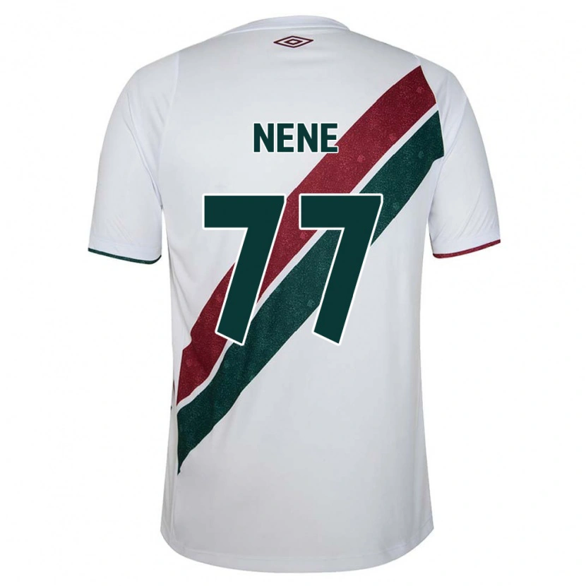 Danxen Niño Camiseta Nene #77 Blanco Verde Granate 2ª Equipación 2025/26 La Camisa