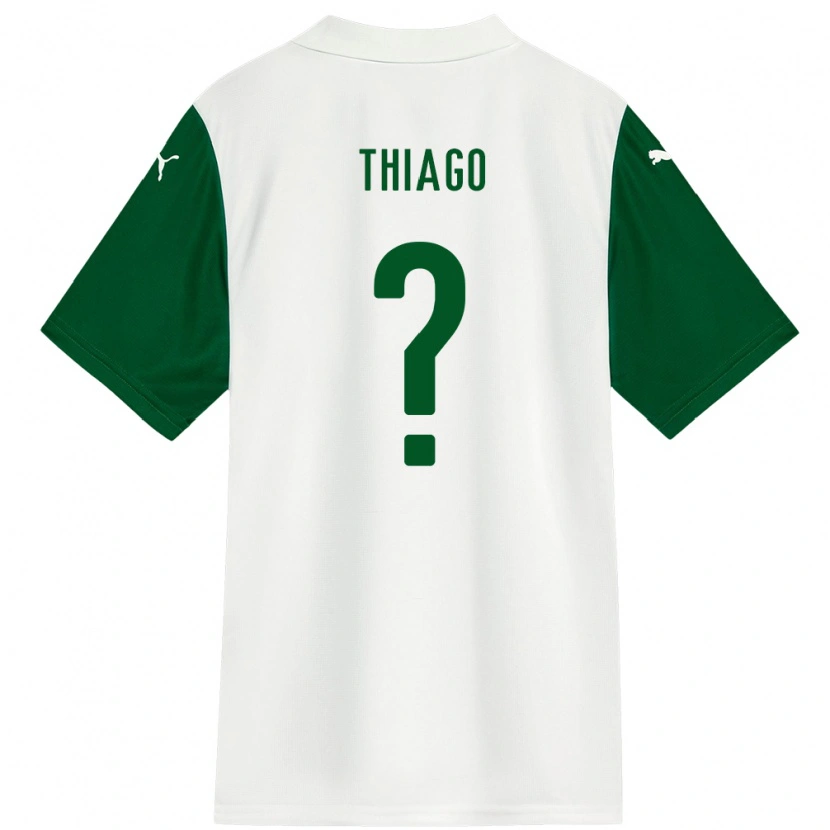 Danxen Niño Camiseta Thiago #0 Verde Blanco 2ª Equipación 2025/26 La Camisa
