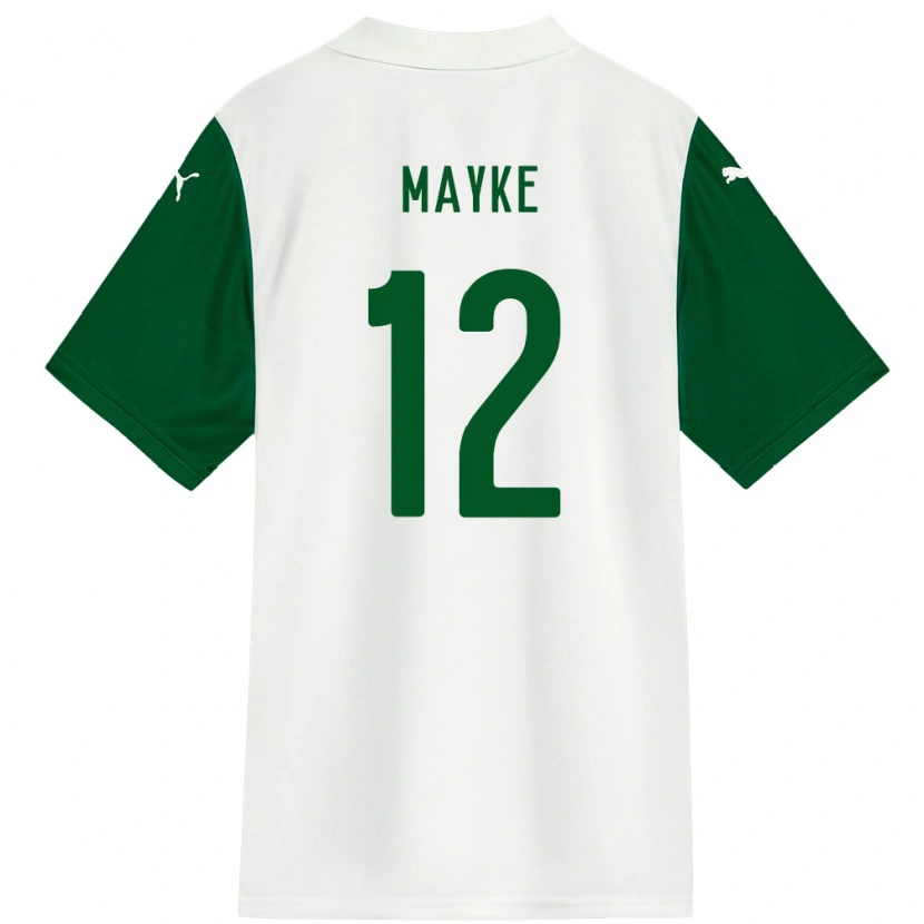 Danxen Niño Camiseta Mayke #12 Verde Blanco 2ª Equipación 2025/26 La Camisa