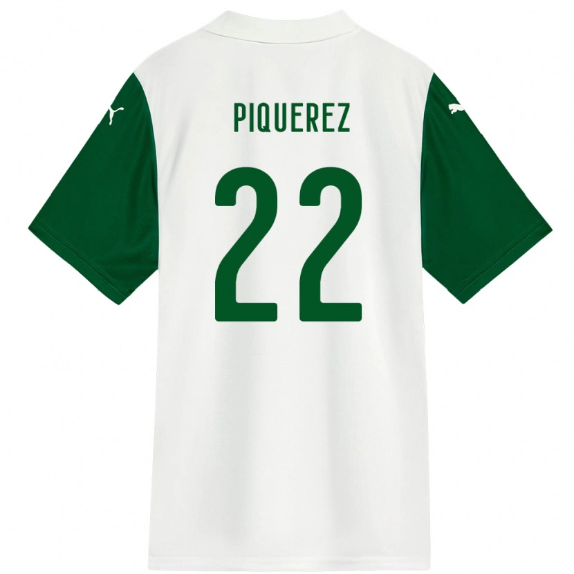 Danxen Niño Camiseta Joaquín Piquerez #22 Verde Blanco 2ª Equipación 2025/26 La Camisa
