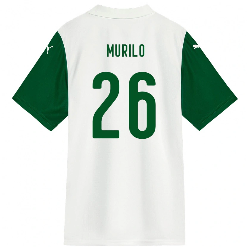 Danxen Niño Camiseta Murilo #26 Verde Blanco 2ª Equipación 2025/26 La Camisa