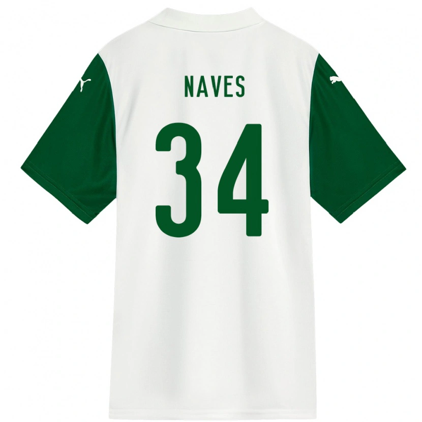 Danxen Niño Camiseta Naves #34 Verde Blanco 2ª Equipación 2025/26 La Camisa