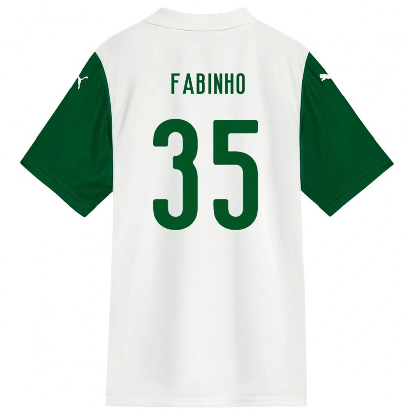 Danxen Niño Camiseta Fabinho #35 Verde Blanco 2ª Equipación 2025/26 La Camisa