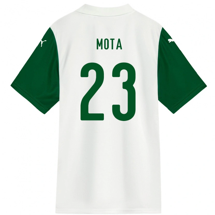 Danxen Niño Camiseta Flávia Mota #23 Verde Blanco 2ª Equipación 2025/26 La Camisa
