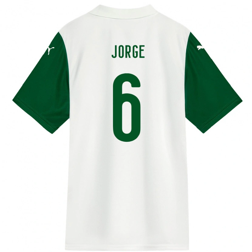Danxen Niño Camiseta Jorge #6 Verde Blanco 2ª Equipación 2025/26 La Camisa